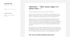 Desktop Screenshot of aktuelt.dk