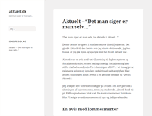 Tablet Screenshot of aktuelt.dk